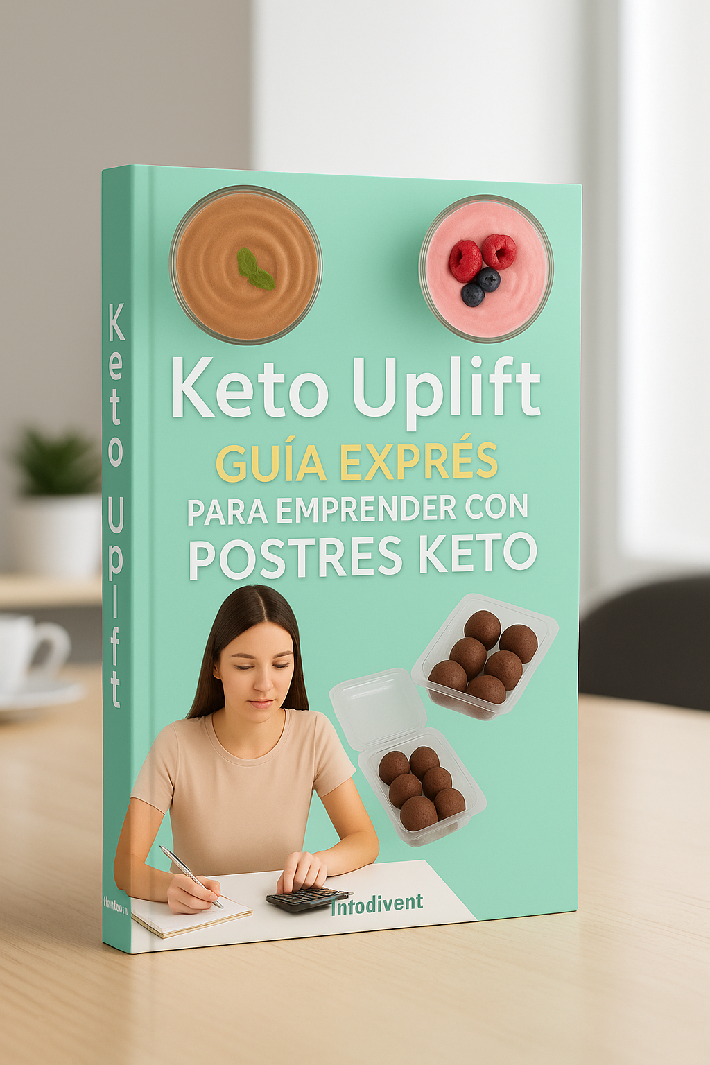 Portada Guía para Emprender con Postres Keto